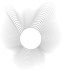 Circle liquid shape overlapping halftone for badges, tag, logo, banner