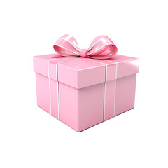 pink gift box, PNG