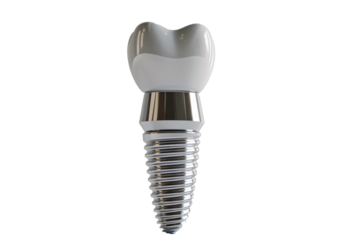a dental implant on a white background