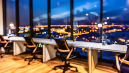 Obraz premium the beautiful interior room of the office Abstract blurred.