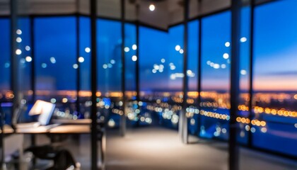 the beautiful interior room of the office Abstract blurred.