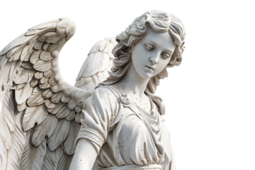 a statue of a woman with wings