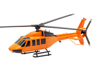 a toy helicopter on a white background