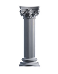 a white pillar with columns