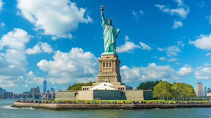Fototapeta premium United States of America USA national day A day that symbolizes the world's most powerful countries