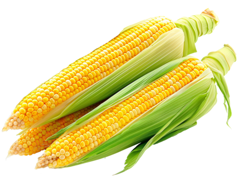 a close up of corn on the cob