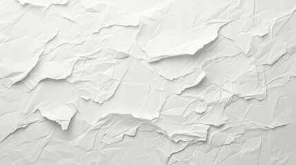 A white surface acts as a veil, partially lifted through large, crinkled paper tears, revealing glimpses of a world beneath