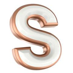 S Font 3D Render