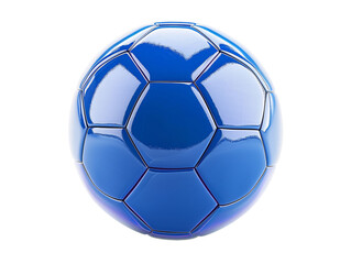 a blue football ball on a white background