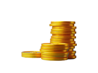 a stack of gold coins