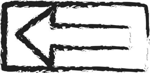 Arrows with paint brush stroke