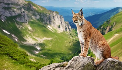 Lynx on the mountain