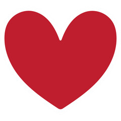red heart  and white lace