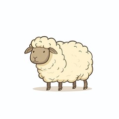Obraz premium Sheep Minimalist