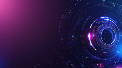 Obraz premium Advanced HUD technology interface design