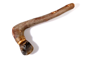 Stone Age Axe on white Background