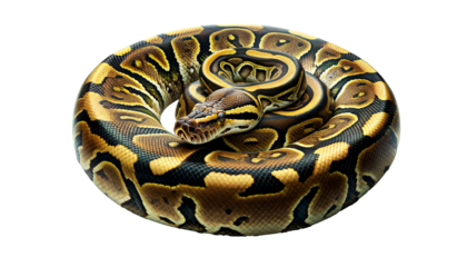 Python snake  isolated on transparent or white background