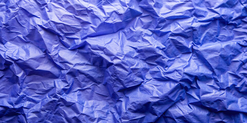 Obraz premium crumpled blue paper texture