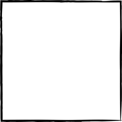 Naklejka premium Square frames brush strokes. Set of design elements