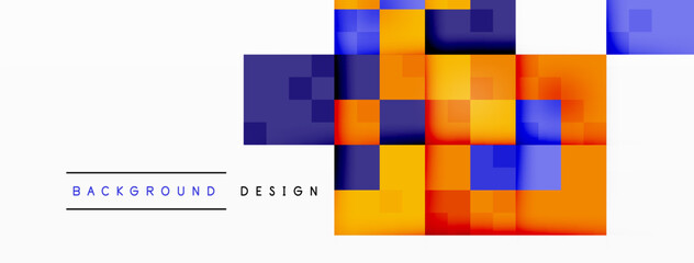 Dynamic colorful squares background. Vector Illustration For Wallpaper, Banner, Background, Card, Book Illustration, landing page