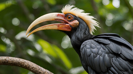 Obraz premium Einstein western Long-tailed hornbill