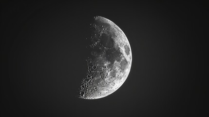Half Moon in Detailed View, Generative AI