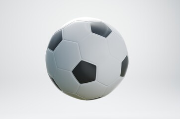 Fototapeta premium soccer ball isolated on white background