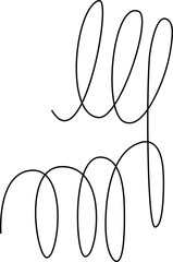 Spiral and swirl line icon. Element for design