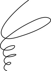 Spiral and swirl line icon. Element for design