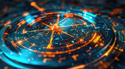 The digital compass: A strategic explorer for businesses, Vision crisis, Mission path, Agency creative, Digital strategy, Market decision, Achievement strategy, Financial stock, Generative Ai