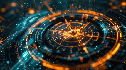 The digital compass: A strategic explorer for businesses, Vision crisis, Mission path, Agency creative, Digital strategy, Market decision, Achievement strategy, Financial stock, Generative Ai