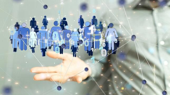 sphere network structure - abstract design connection design