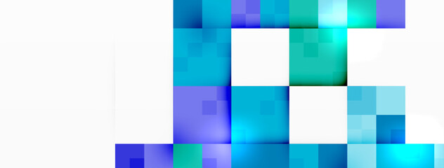 Dynamic colorful squares background. Vector Illustration For Wallpaper, Banner, Background, Card, Book Illustration, landing page