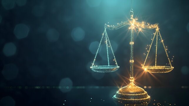 1. Generate an image of glowing financial scales suspended in mid-air, symbolizing the abstract concept of balance in monetary matters, with light radiating from the equilibrium point.