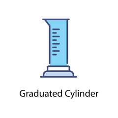 Graduated Cylinder vector icon