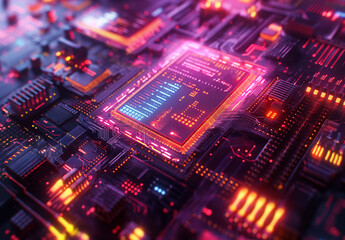 Intricate Electronic Connections And Advanced Technology, Highlighting The Complex Network Of Circuits And Components Integral