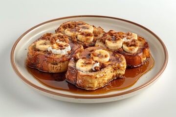 Golden Brown Bananas Foster French Toast - Irresistible Morning Treat