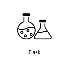 Flask vector icon