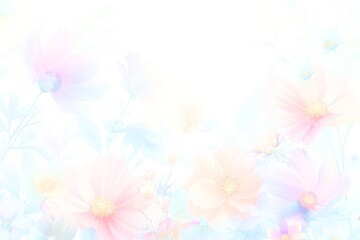 ソフトパステルの花の背景