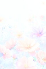 ソフトパステルの花の背景