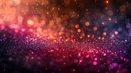 Fototapeta premium Beautiful abstract background with bokeh lights in red, purple, and gold hues. Perfect for festive occasions and creative designs.