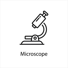 Microscope vector icon
