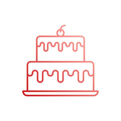 Cake vector icon
