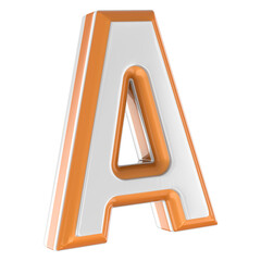 Letter A 3D Render