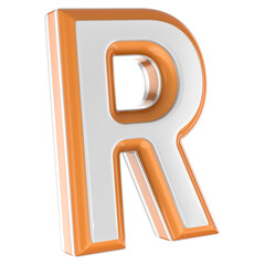 Letter R 3D Render