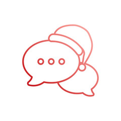 Christmas Message vector icon