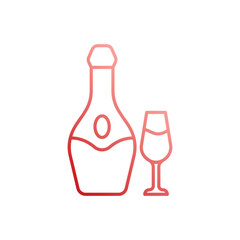 Vodka vector icon