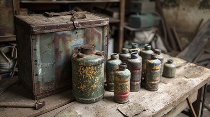 Obraz premium Explosive device and savings container