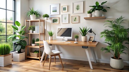 A sleek and stylish living room featuring minimalist decor, neutral tones