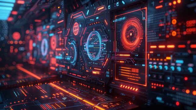 Blockchain developer coding, holographic interface, futuristic setting